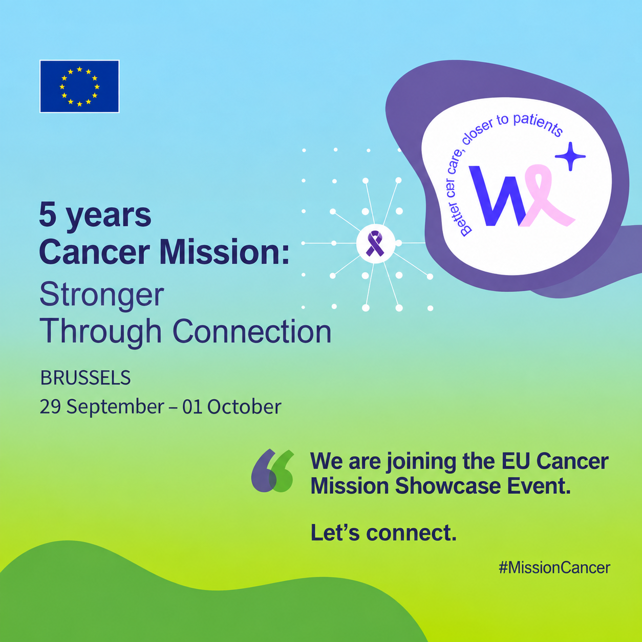 The European Commission invited WISH to the 5-year EU Cancer Mission, in Brussels!